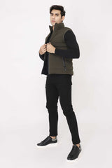 CHEVRON VEST-GREEN