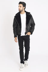 DOUBLE-FACED JACKET-BLACK