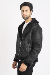 DOUBLE-FACED JACKET-BLACK