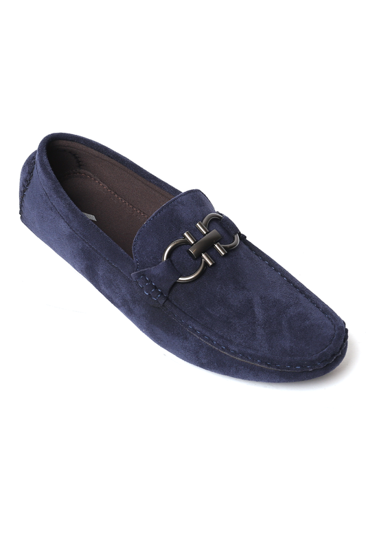 DOTTED LOAFERS-NAVY