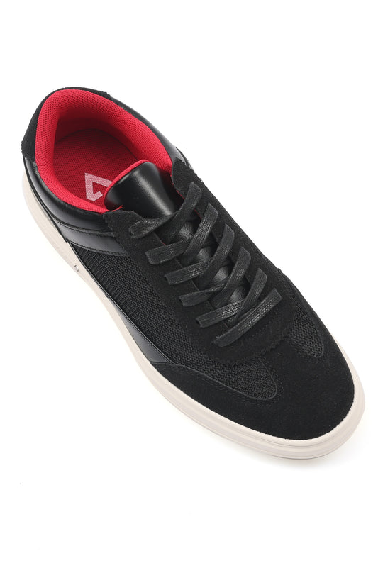 SUEDE MENS SNEAKERS-BLACK