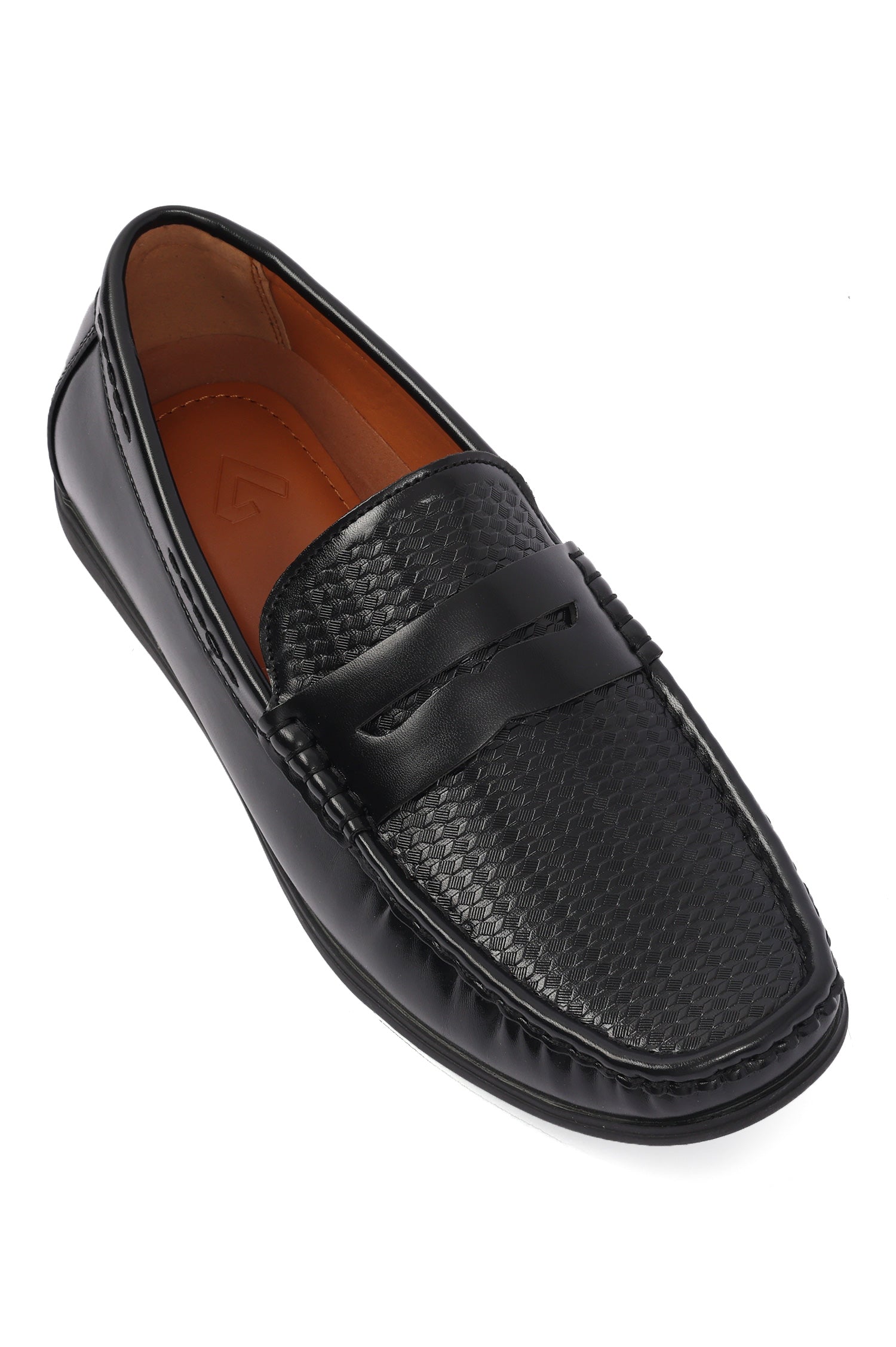 LEATHER LOAFERS-BLACK