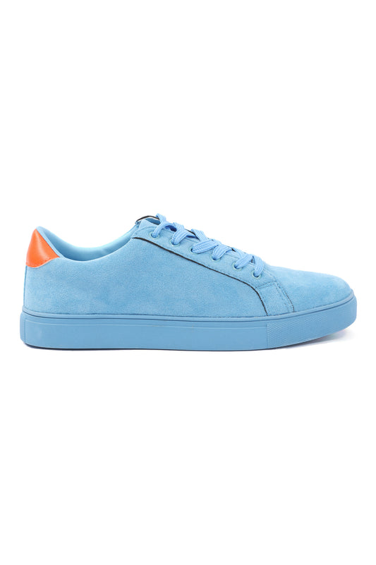 SUEDE SNEAKERS-LT-BLUE