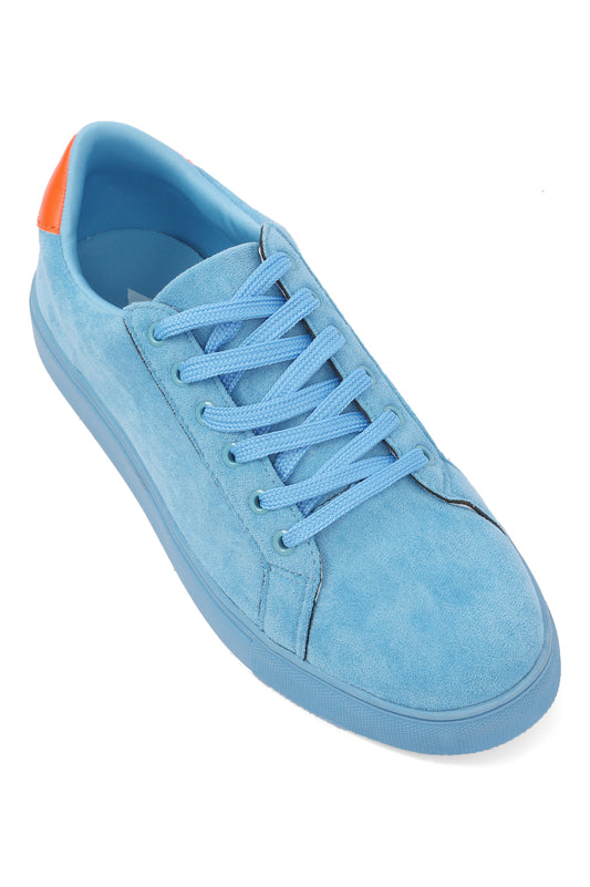 SUEDE SNEAKERS-LT-BLUE