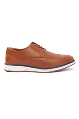 BROGUE SHOES-BROWN