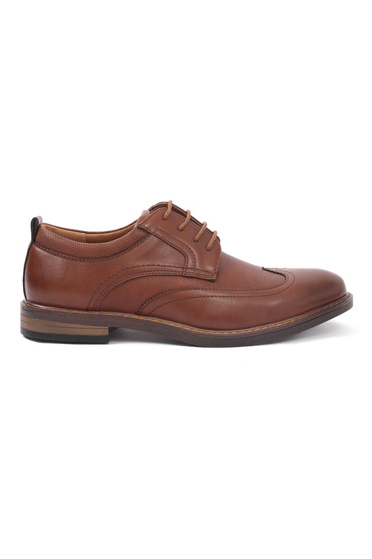 BROGUE SHOES-BROWN