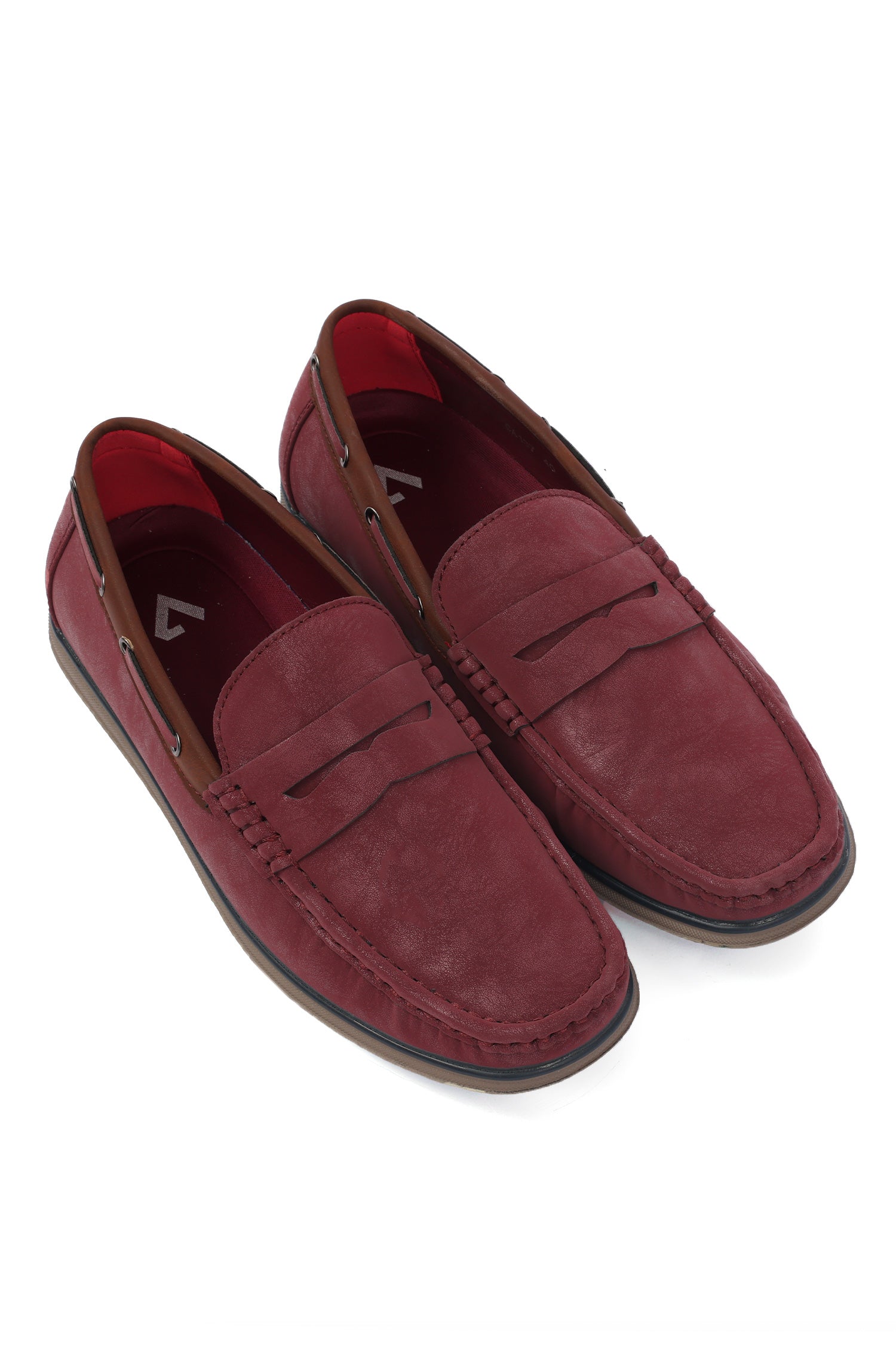 SUEDE LOAFERS-WINE