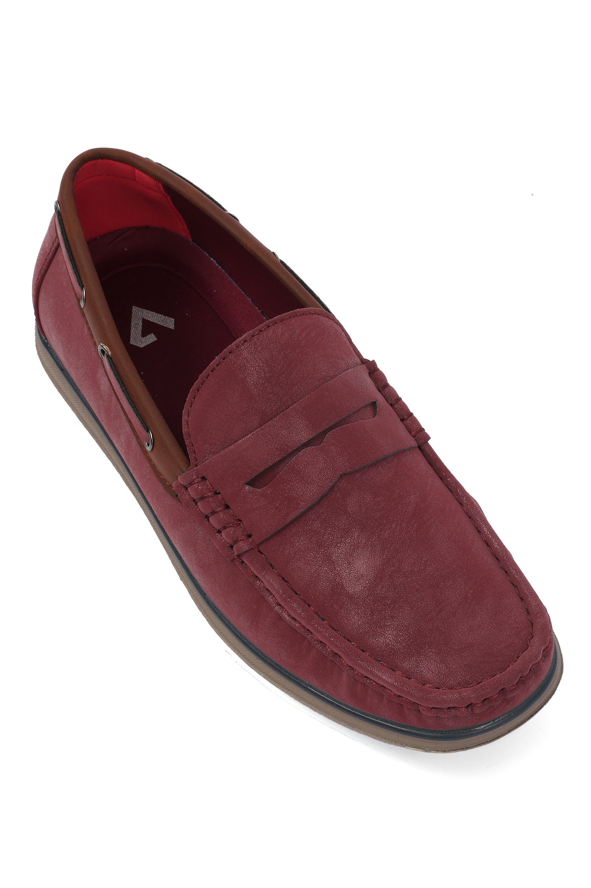 SUEDE LOAFERS-WINE