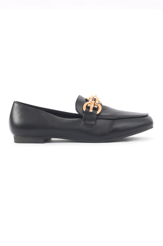 CHAIN SLIPONS-BLACK