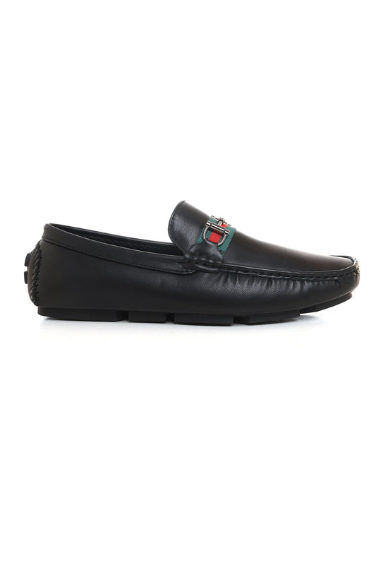 STRIPED LOAFERS-BLACK
