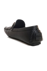 STRIPED LOAFERS-BLACK