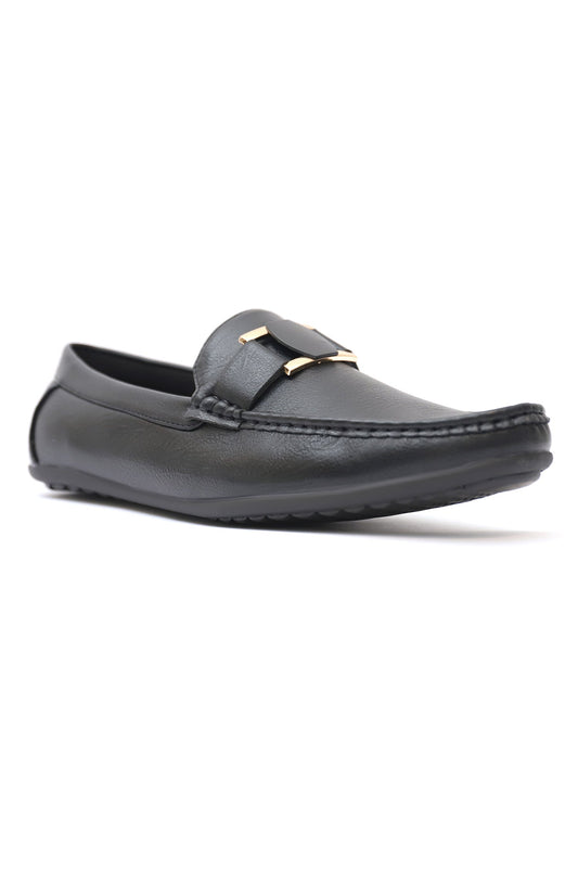 SQUARE-BIT LOAFERS-BLACK