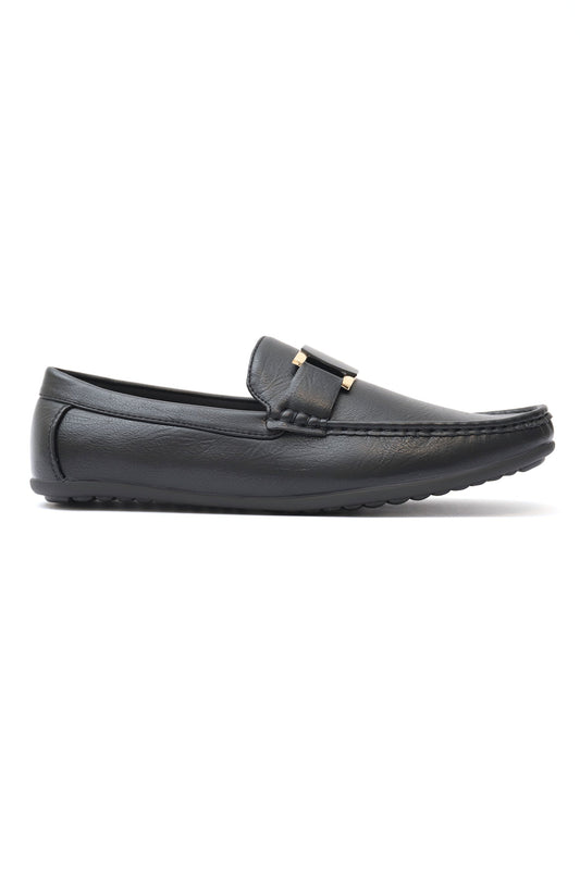 SQUARE-BIT LOAFERS-BLACK