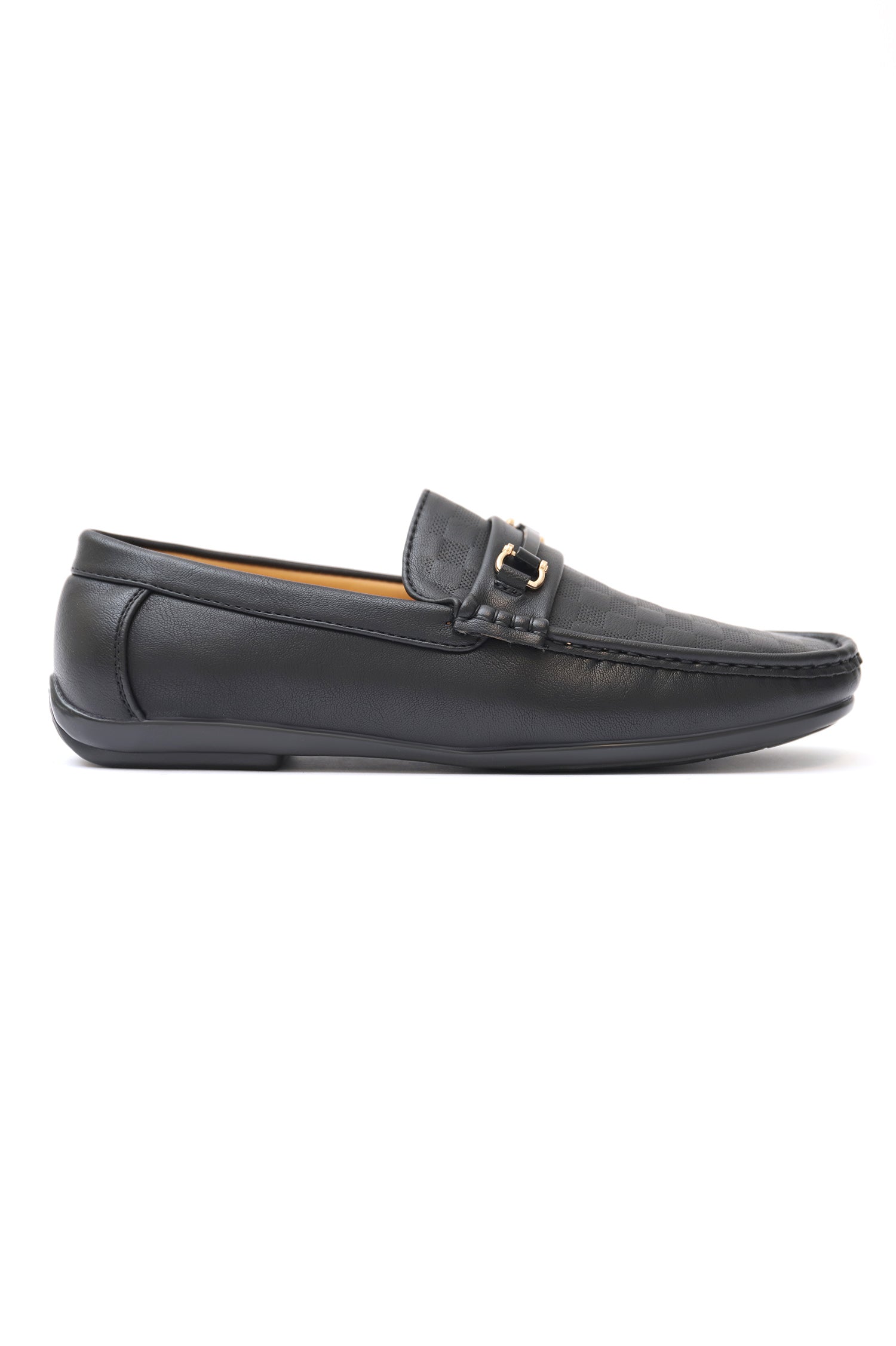 CHECKERED LOAFERS-BLACK