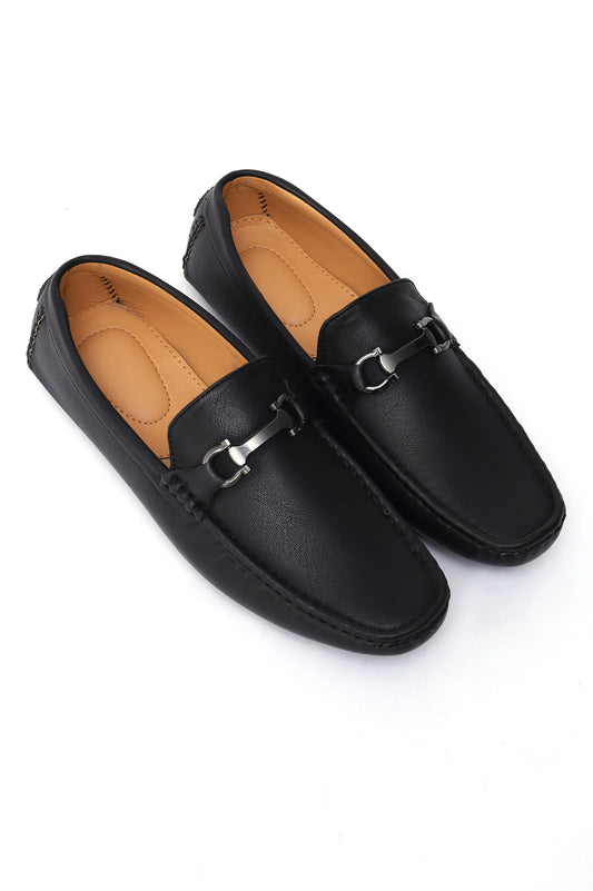 BUCKLED LOAFERS-BLACK