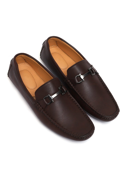 BUCKLED LOAFERS-COFFEE
