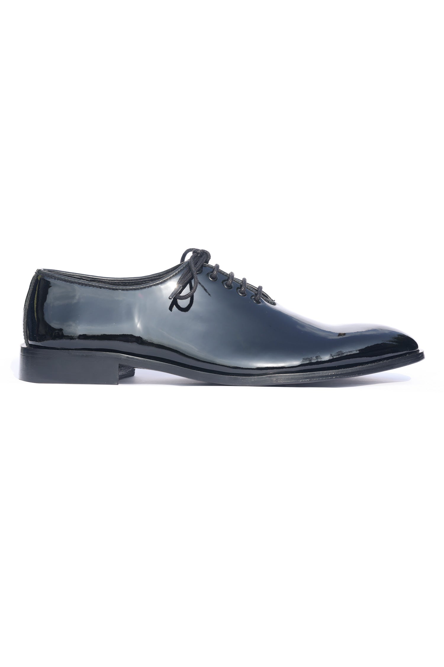 PATENT LEATHER OXFORDS-BLACK