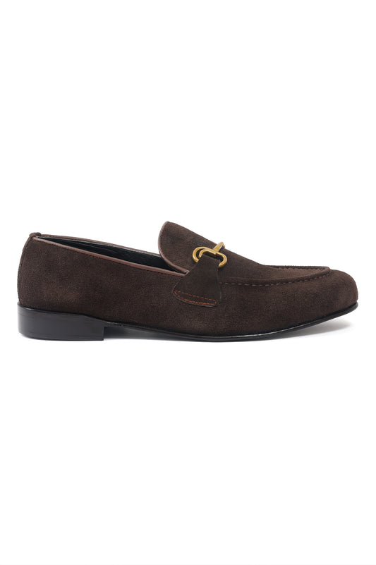 SUEDE LOAFERS-COFFEE