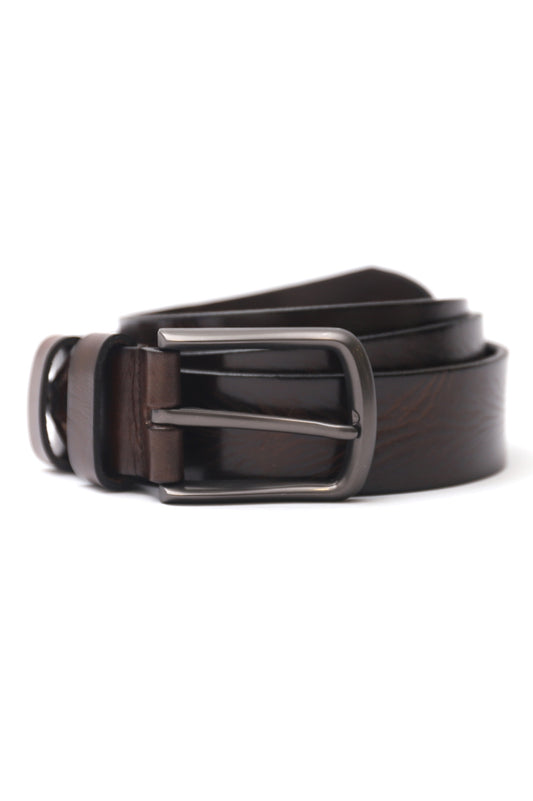 LEATHER BELT -COFFEE