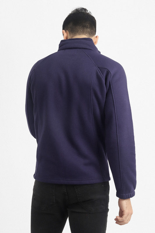 FLEECE ZIPPER-NAVY