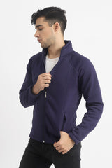 FLEECE ZIPPER-NAVY