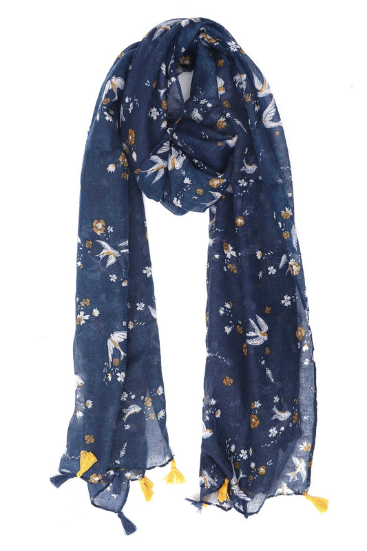 BIRD PRINT SCARF