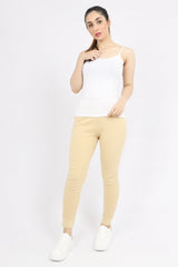FITTED TANK TOP-WHITE