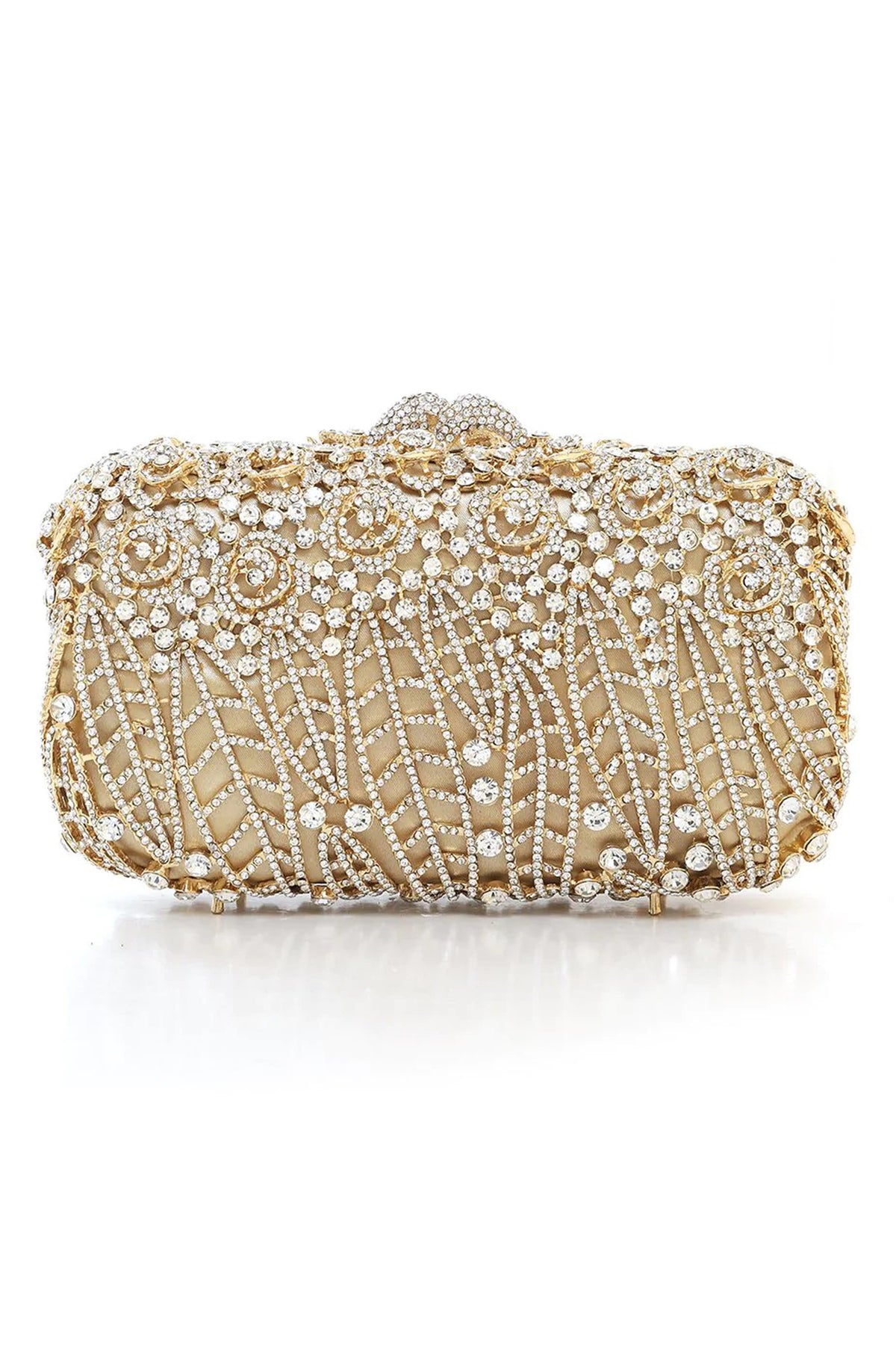 OMBRE CLUTCH-SILVER-GOLD