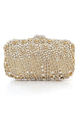 OMBRE CLUTCH-SILVER-GOLD