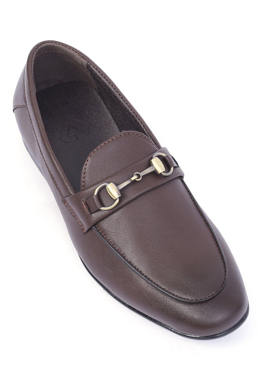 SNAFFLE TRIM LOAFERS-COFFEE