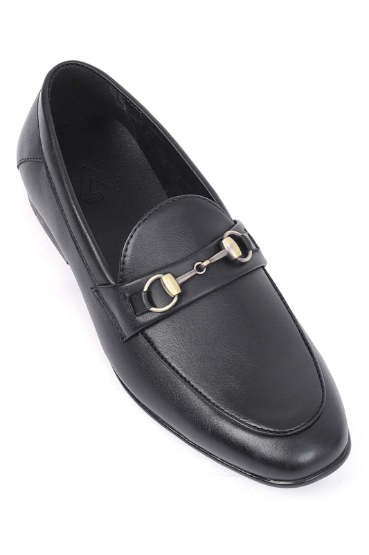 SNAFFLE TRIM LOAFERS-BLACK
