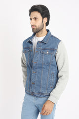 DENIM JACKET-MID-BLUE