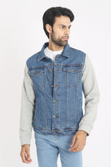 DENIM JACKET-MID-BLUE