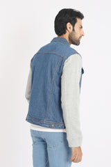 DENIM JACKET-MID-BLUE