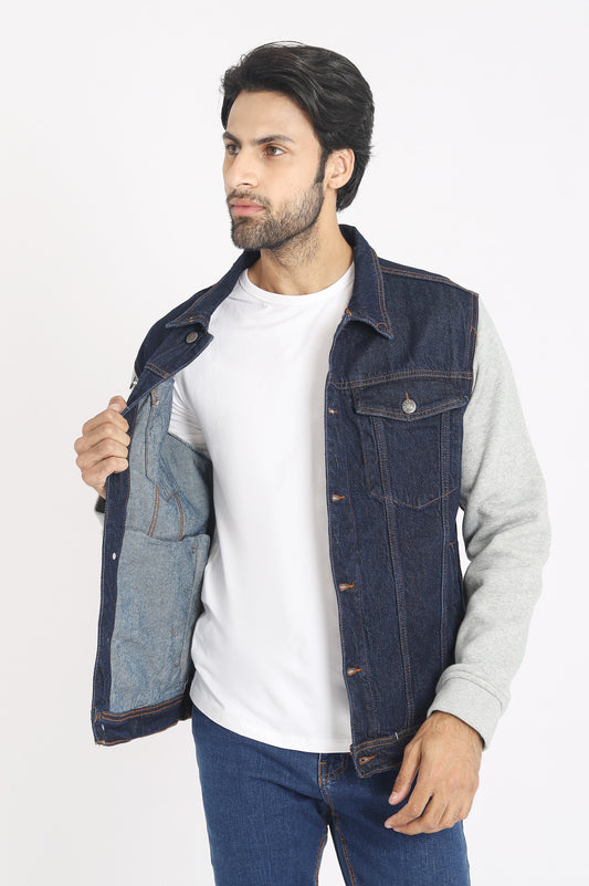 DENIM JACKET-DK-BLUE