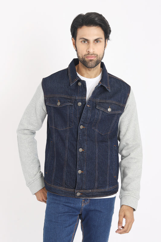 DENIM JACKET-DK-BLUE