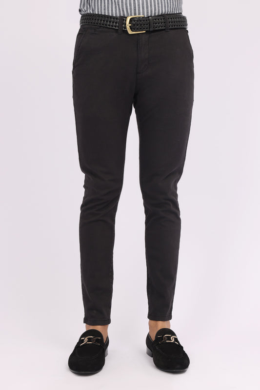 SLIM FIT CHINOS-BLACK