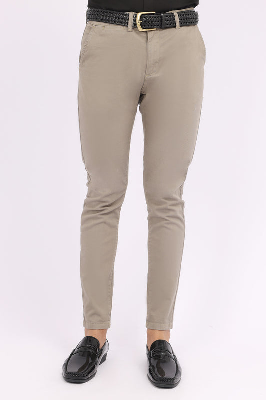 SLIM FIT CHINOS-OLIVE