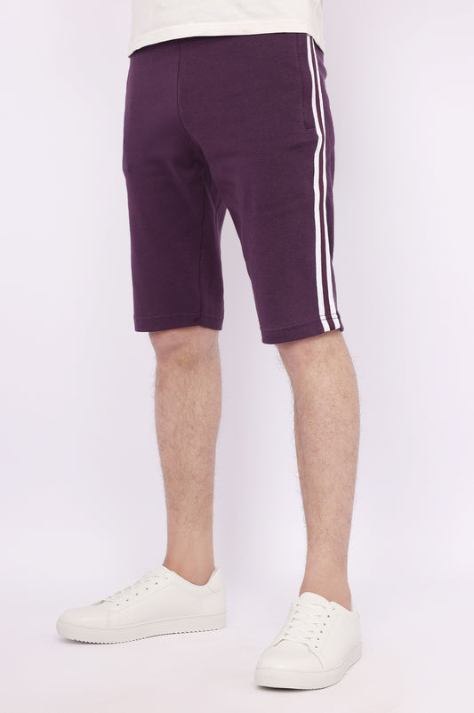 STRIPED BERMUDA-PURPLE/WPW